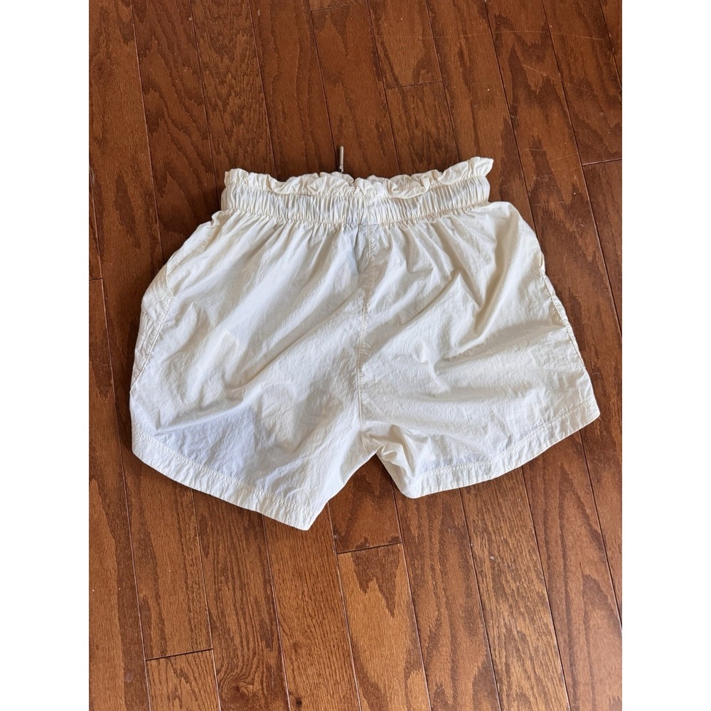 Adidas Cream Paperbag Waist Utility Shorts Women's Small Lightweight Casual - Picture 3 of 8